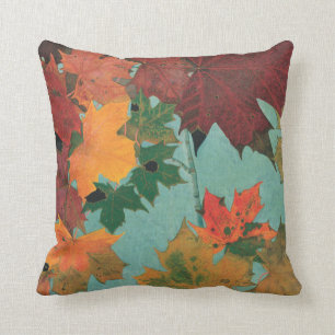 Coussin Feuille d'automne lumineux