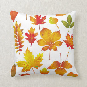 Coussin Feuille d'automne lumineux