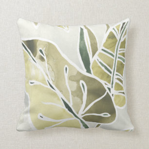 Coussin Feuille de batik