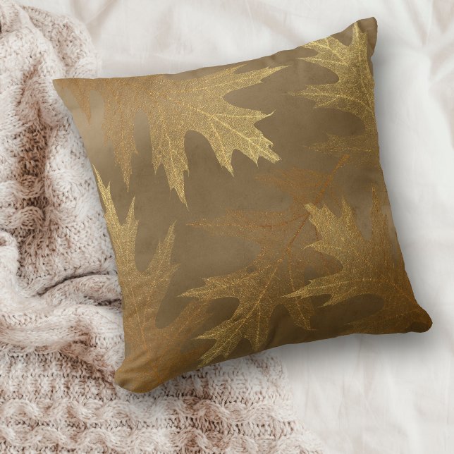Coussin Feuille de chêne d'or (Créateur téléchargé)