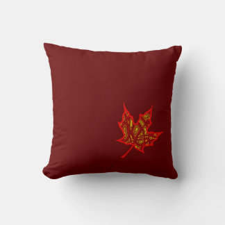 Coussin Feuille de feu