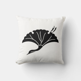 Coussin Feuille de ginkgo en forme de grue