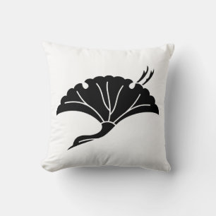 Coussin Feuille de ginkgo en forme de grue