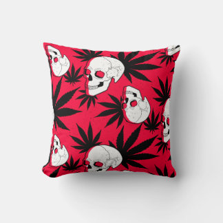 Coussin Feuille de mauvaises herbes Plante herbacée et crâ