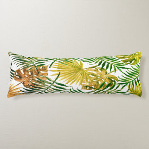 Coussin feuille de palme exotique