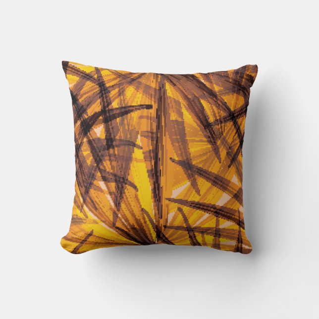 Coussin Feuille de palme tropicale motif (Recto)
