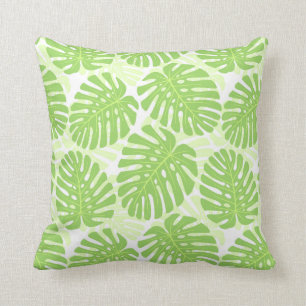 Coussin Feuille de plante tropicale - motif de Monstera
