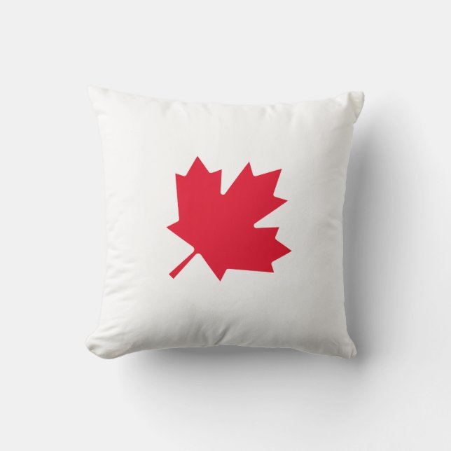Coussin Feuille d'érable canadienne (Recto)
