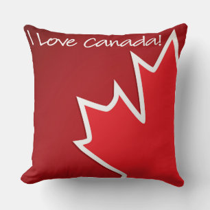 Coussin Feuille d'érable Patriotique Canada