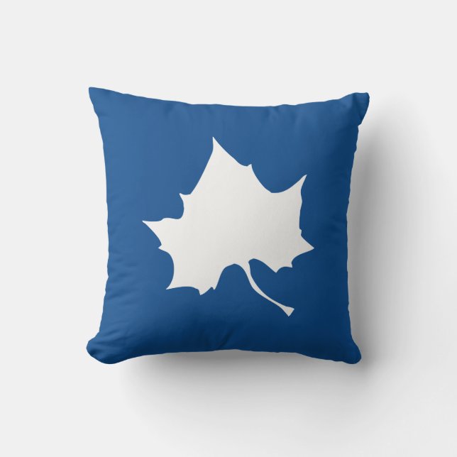 Coussin Feuille d'état de l'Indiana (Recto)