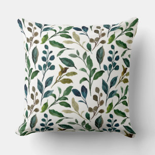 coussin feuille motif