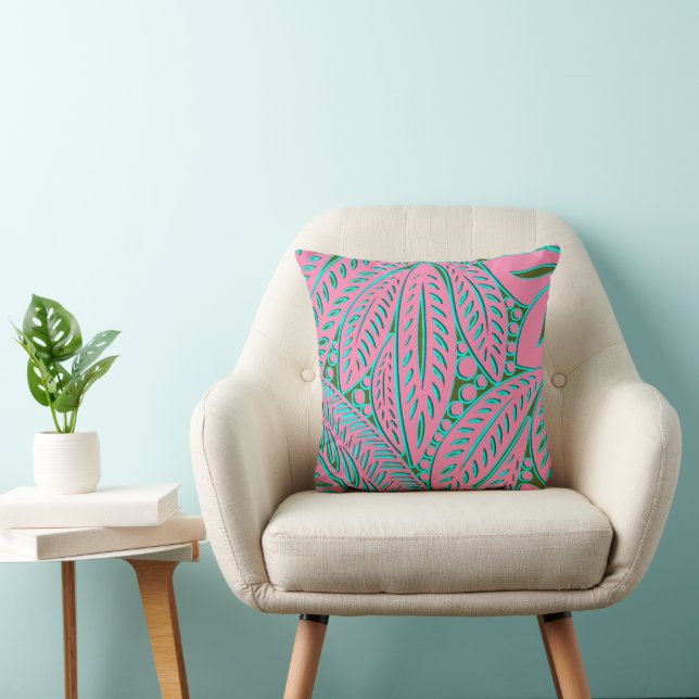 Coussin Feuille polynésien (Chaise)