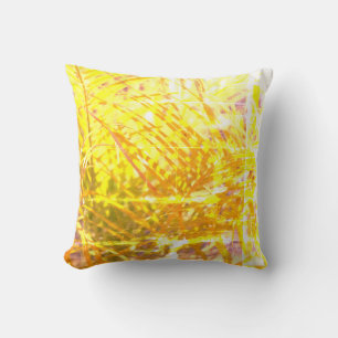 Coussin Feuille Sunny Golden Palm Tree