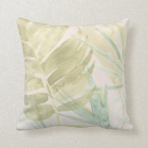 Coussin Feuille tropical amorti