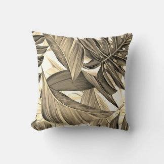 Coussin Feuille, tropical, exotique