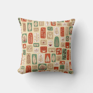 Coussin Feuilles Abstraits scandinaves : Conception de car