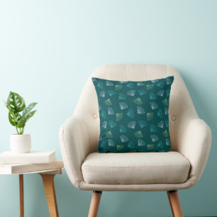 Coussin Feuilles Art Déco