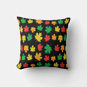 Coussin Feuilles automnales colorées - Motif naturel sur f
