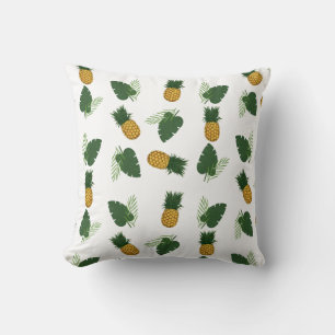 Coussin Feuilles D'Ananas Et De Palmiers