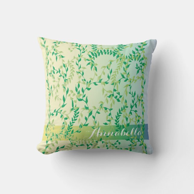 Coussin Feuilles dansants (Recto)