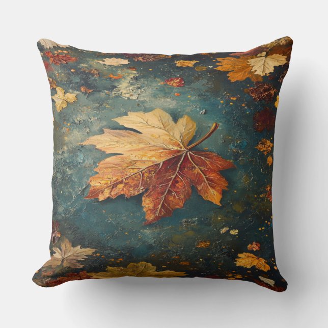 Coussin Feuilles d'automne (Recto)