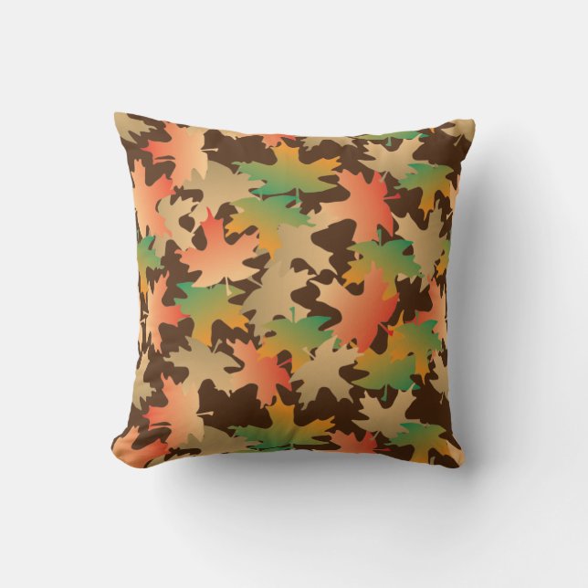 Coussin Feuilles d'automne (Recto)
