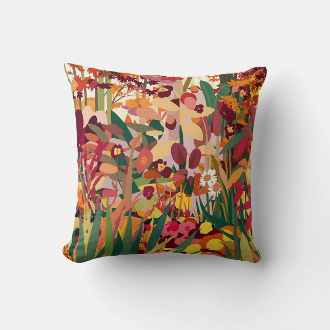 Coussin Feuilles d'automne (Recto)