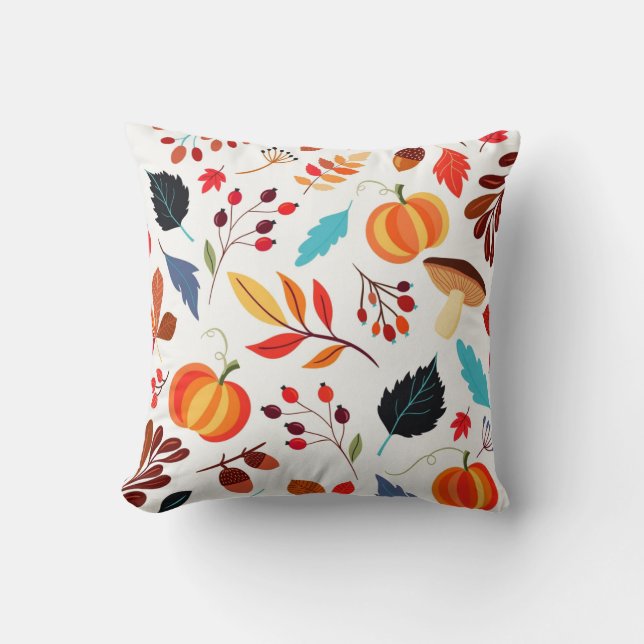 Coussin Feuilles d'automne (Recto)