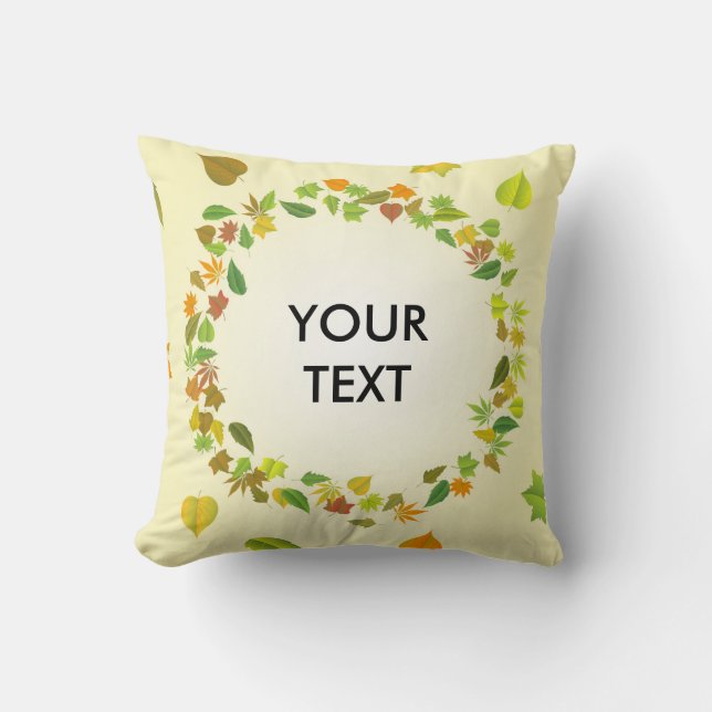 Coussin Feuilles d'automne (Recto)