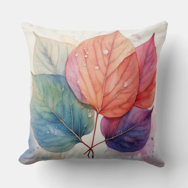 Coussin Feuilles d'automne (Recto)