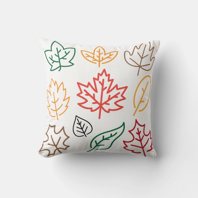 Coussin Feuilles d'automne (Recto)