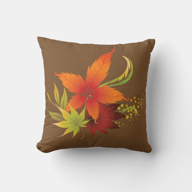 Coussin Feuilles d'automne (Recto)