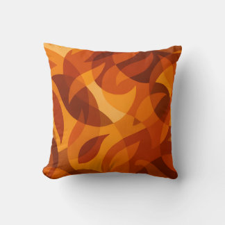 Coussin Feuilles d'automne Abstraites