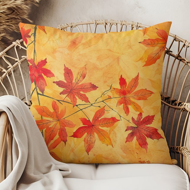 Coussin Feuilles d'automne - automne confortable (Créateur téléchargé)