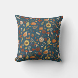 Coussin Feuilles d'automne avec une touche de Thanksgiving