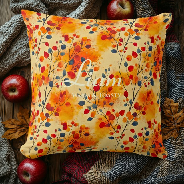 Coussin Feuilles d'automne chaudes et grasses | Cosy Décor (Créateur téléchargé)