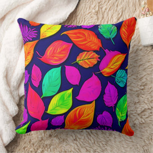 Coussin Feuilles d'automne colorées Artwork