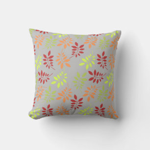 Coussin Feuilles d'automne colorées aux tons chauds