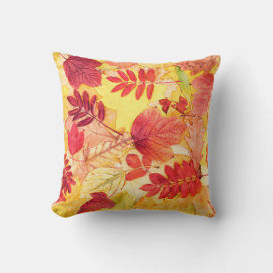 Coussin Feuilles d'automne colorées. Motif des feuilles to