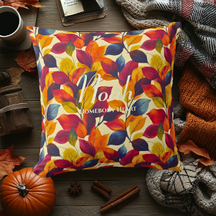 Coussin Feuilles d'automne du coeur de la maison   Décor d
