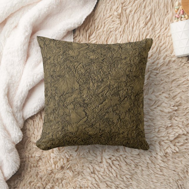 Coussin Feuilles D'Automne En Brown Nature Motif Art (Couverture)