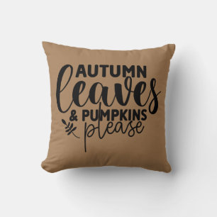 Coussin Feuilles d'automne et Citrouilles S'il vous plaît
