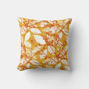 Coussin Feuilles d'automne : Golden Vintage Repeat