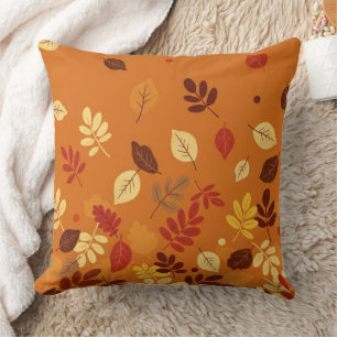 Coussin Feuilles d'automne minimales