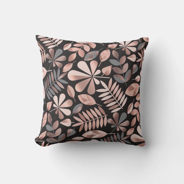 Coussin Feuilles d'automne motif (Recto)