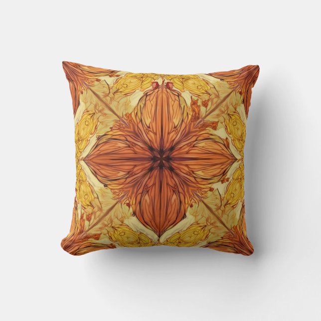 Coussin Feuilles d'automne Motif Cushion (Recto)