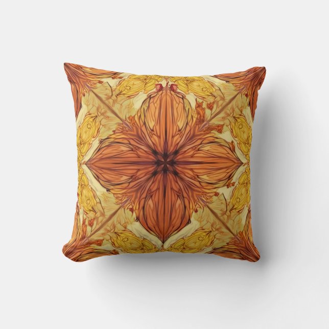 Coussin Feuilles d'automne Motif Cushion (Recto)