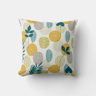 Coussin Feuilles d'automne, motif vintage sans soudure.