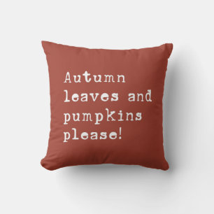 Coussin Feuilles d'automne simples et type de rouille Citr