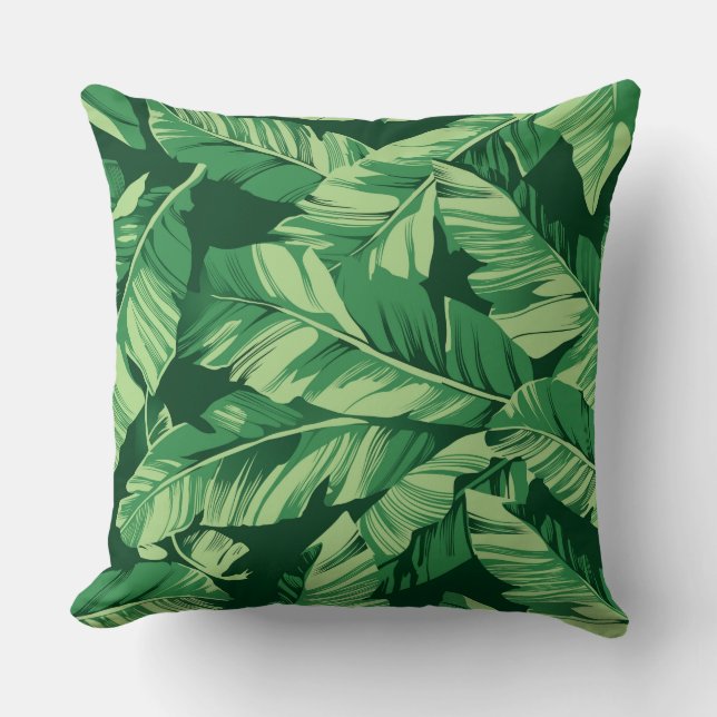 Coussin Feuilles de bananier 2 (Recto)